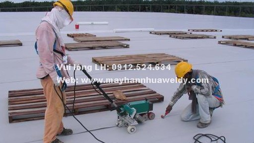 LSTGM1 M&aacute;y h&agrave;n m&agrave;ng chống thấm dột PVC,TPO,EVA, PP, PE