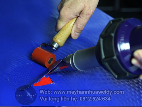 Máy hàn bạt che mưa nắng, hàn bạt 2 da xanh cam LST1600 Máy hàn bạt che mưa nắng, hàn bạt 2 da xanh cam LST1600